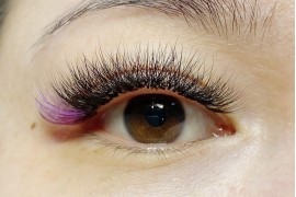 Pink Eyelash Extensions