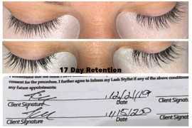 17 Day Lash Adhesive Retention